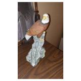 Eagle on Stretched canvas and Figurines (2)