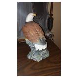 Eagle on Stretched canvas and Figurines (2)