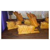 Deer on Stretched canvas and Figurines (5)