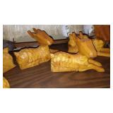 Deer on Stretched canvas and Figurines (5)