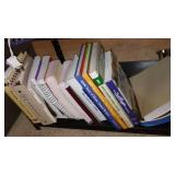 6-teir Shelf, Covered totes (2) with Christmas Content.