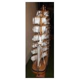 Wooden Model Flying Cloud  Sailing Ship.