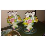 Porcelain Best Friends Figurine, Cast  Bookends.