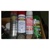 Spray Paint, caulking and more.