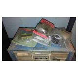 Nut and Bolt organizers with Contents.