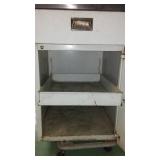 Vintage Customatched Cabinet. On rolling Cart.