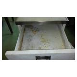 Vintage Customatched Cabinet. On rolling Cart.