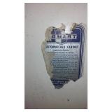 Vintage Customatched Cabinet. On rolling Cart.