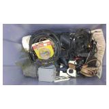 Misc. Electrical Wiring And Parts, Megaphone (2), Turn Buckle And Clevis And More.