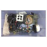 Misc. Electrical Wiring And Parts, Megaphone (2), Turn Buckle And Clevis And More.