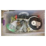 Misc. Electrical Wiring And Parts, Megaphone (2), Turn Buckle And Clevis And More.