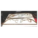 Vintage Hay Hooks (5) And Saws (2)