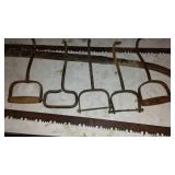 Vintage Hay Hooks (5) And Saws (2)