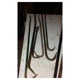 Prybars, and crowbars Sizes Vary.
