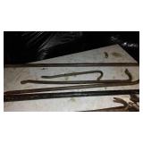 Prybars, and crowbars Sizes Vary.