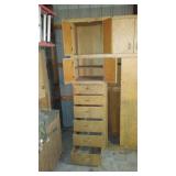 Storage Cabinets (2) and worktable.