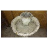 Bird Bath and leaf Blowers. Stihl-BG65 and Craftsman Blower.