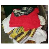 Large lot of Misc. Blankets in (2) Rubbermaid Totes and Box