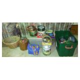 Large Lot Of Decorative Collectable Tins.