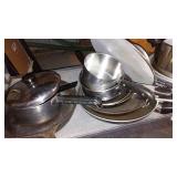 Cast Iron, Stainless, Pans, Bowls.