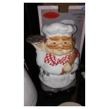 Cookie Jars (2), Enamel Wave. Nice Lot!