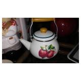 Cookie Jars (2), Enamel Wave. Nice Lot!