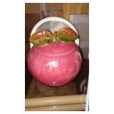 Cookie Jars (2), Enamel Wave. Nice Lot!