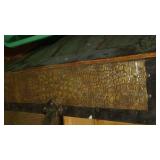 Vintage Humpback Steamer Trunk.