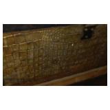 Vintage Humpback Steamer Trunk.