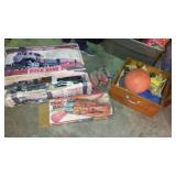 Train Set, Horseshoes, Wood Blocks And More