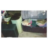 Towels And Bathroom Items In Laundry Hampers (3)