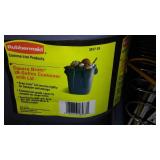 Hangers, Rubbermaid 28 Gallon And Laundry Supply Partials.