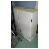 Commercial Bucket with Ringer and Shelf of Cleaning Supplies