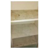 Commercial Bucket with Ringer and Shelf of Cleaning Supplies