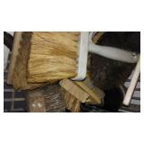 Commercial Bucket with Ringer and Shelf of Cleaning Supplies