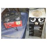 Battery Chargers (2) 10 Amp And 60 Amp With Cart.