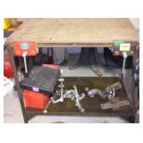 Wood And Metal Workbench With Vises (3).