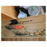 Vintage Lure in Tacklebox Fish.