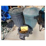 Garbage Cans (3) and Foldable Chairs (3).