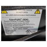 Eden Pure Gen 3 Quartz Infrared Portable Heater.
