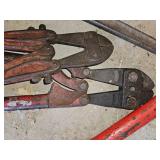 Bolt Cutters (2) and Pipe Wrench.