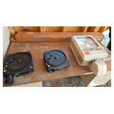 Kodak Carousels (2), Projector and Projection Screen.