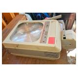 Kodak Carousels (2), Projector and Projection Screen.