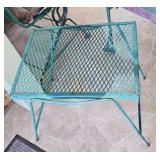 Wrought Iron Table and Chairs (4).