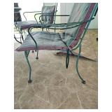 Wrought Iron Table and Chairs (4).