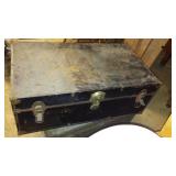 Vintage Footlockers (2) and Box.