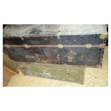 Vintage Footlockers (2) and Box.