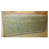 Vintage Footlockers (2) and Box.