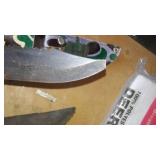 Knives (2) Deer Bags, Clamps.