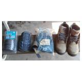 Redwing Steel Toe, Safety Belt, Knee Pads, Back Support.
